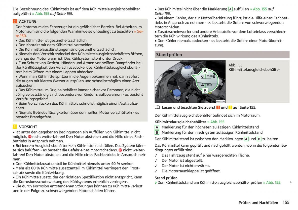 Skoda Rapid Handbuch / page 157