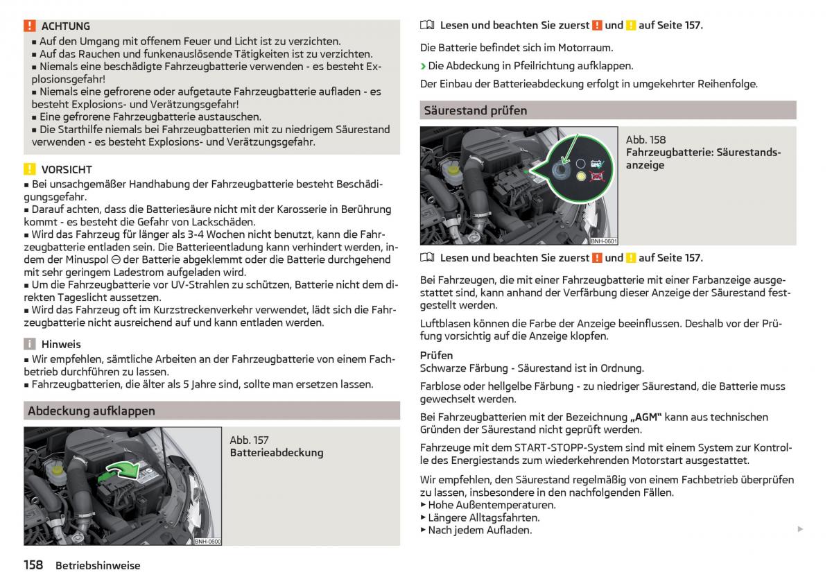 Skoda Rapid Handbuch / page 160