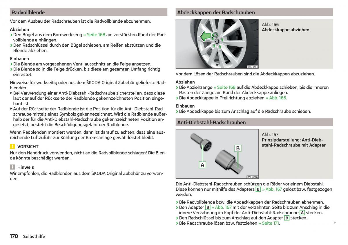 Skoda Rapid Handbuch / page 172