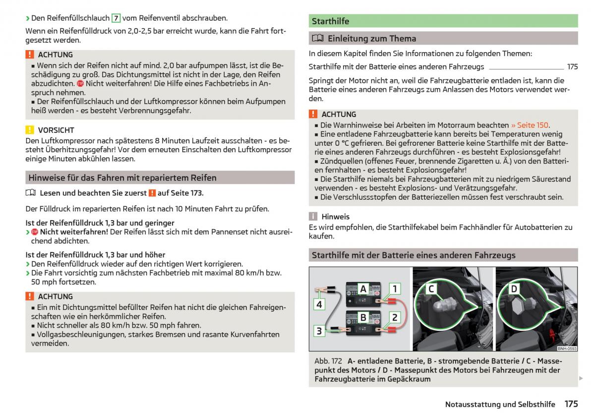 Skoda Rapid Handbuch / page 177