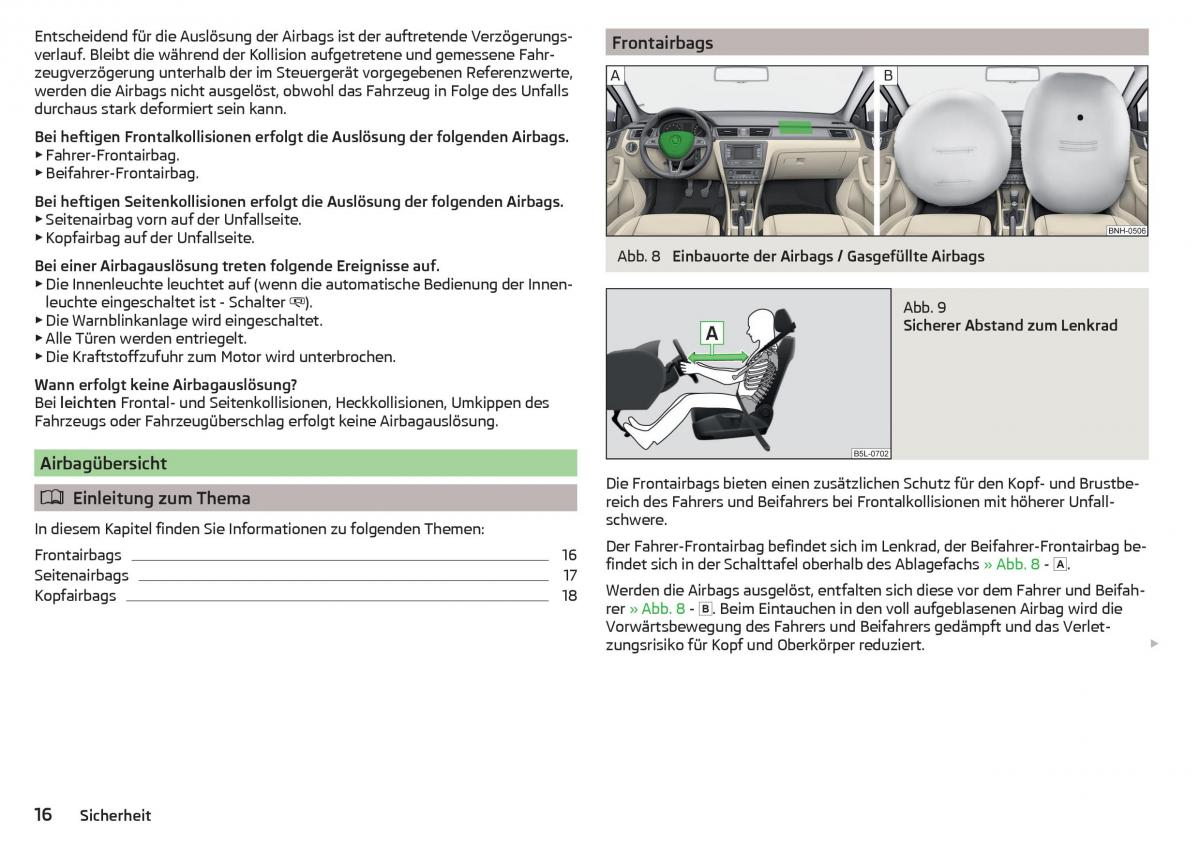 Skoda Rapid Handbuch / page 18