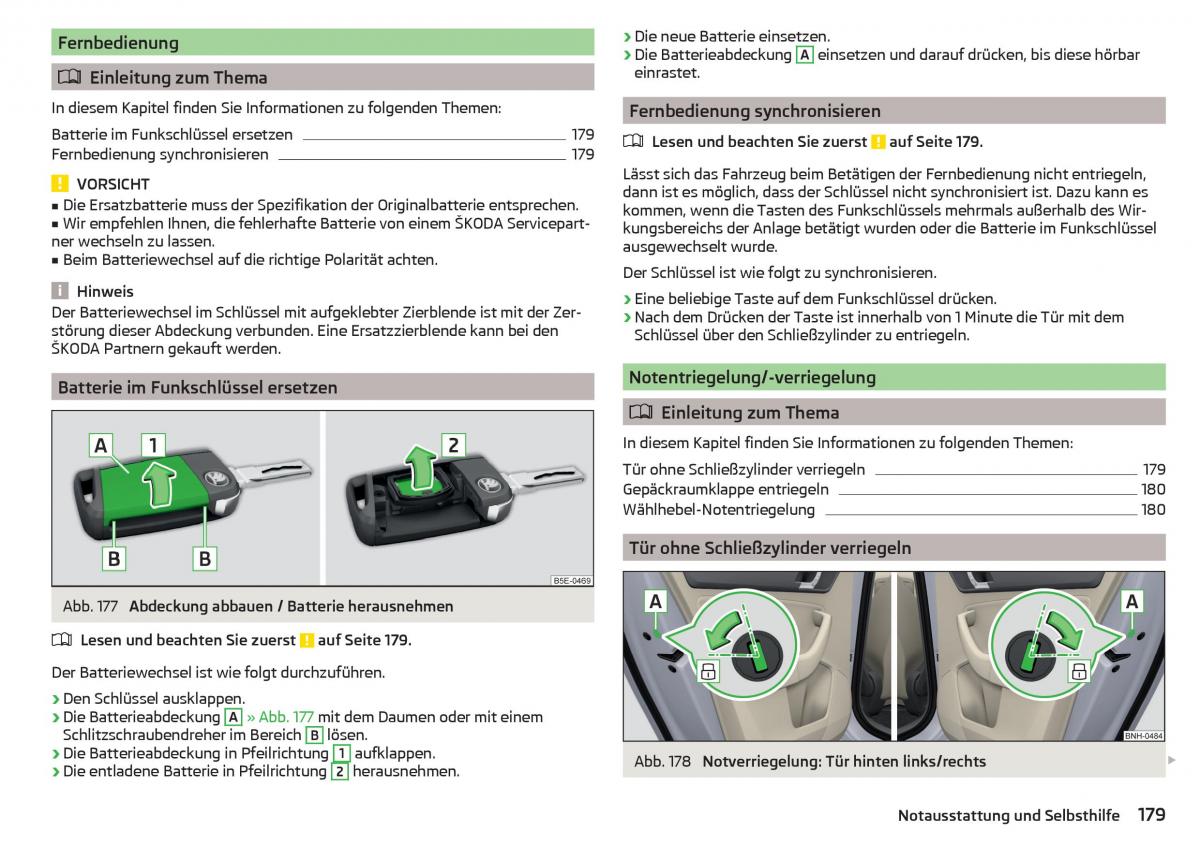 Skoda Rapid Handbuch / page 181