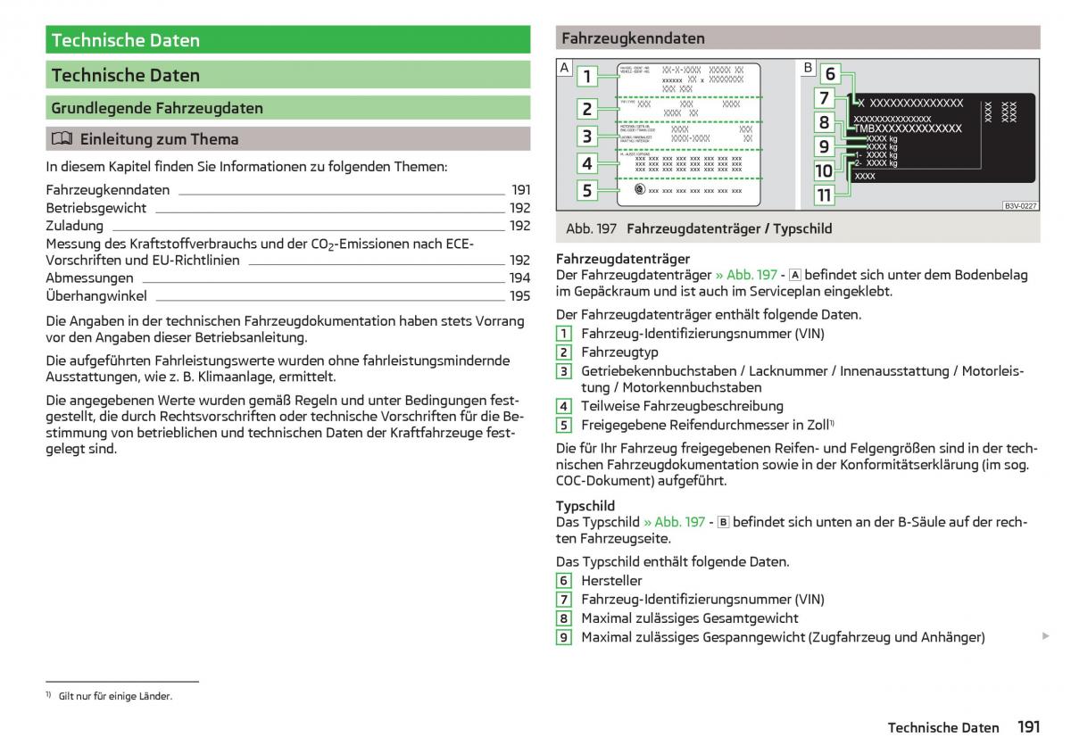 Skoda Rapid Handbuch / page 193