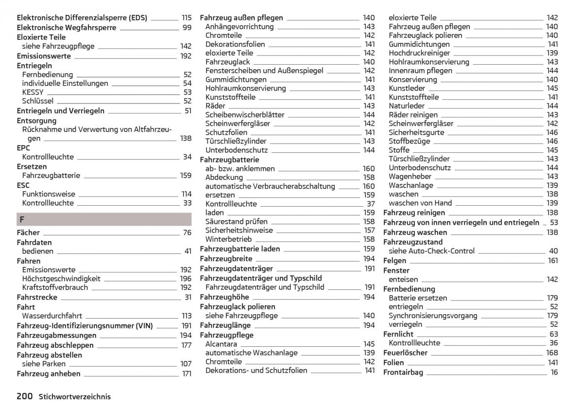 Skoda Rapid Handbuch / page 202