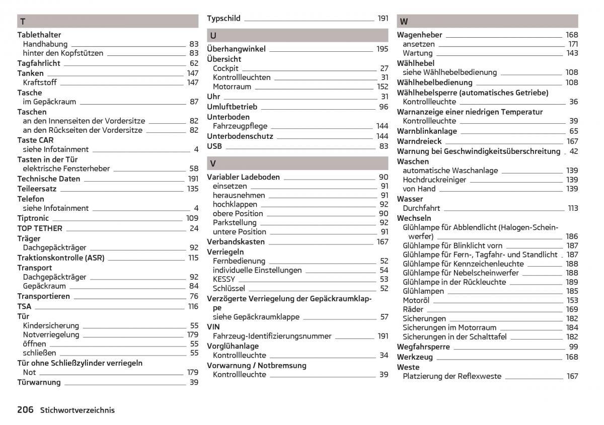 Skoda Rapid Handbuch / page 208