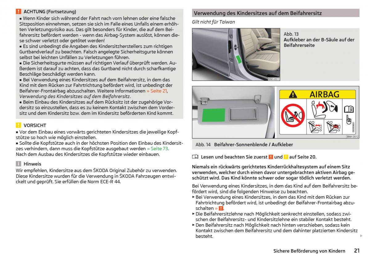 Skoda Rapid Handbuch / page 23