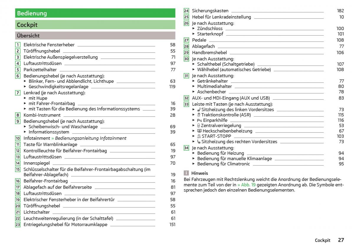 Skoda Rapid Handbuch / page 29