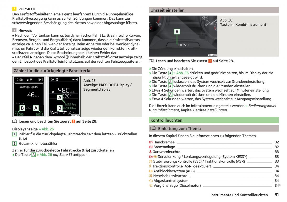 Skoda Rapid Handbuch / page 33