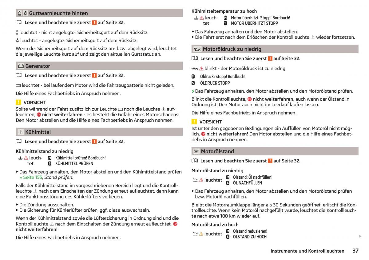 Skoda Rapid Handbuch / page 39