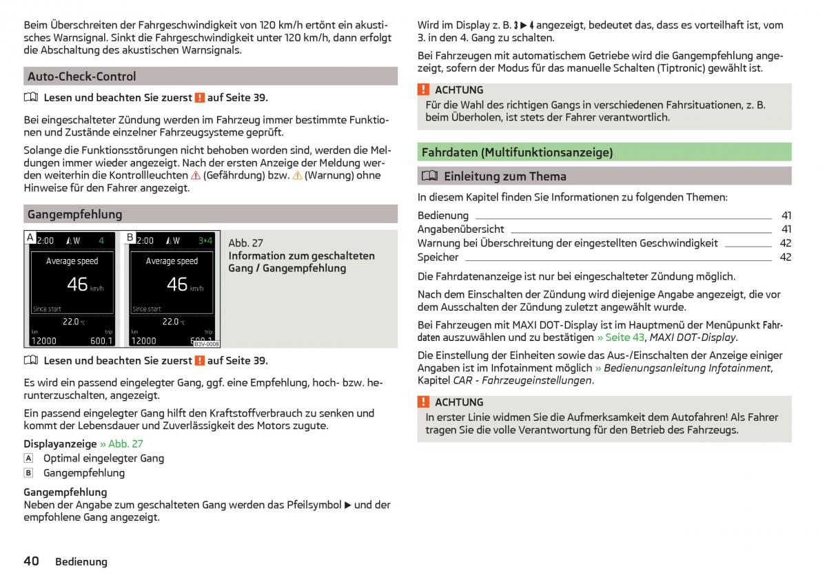 Skoda Rapid Handbuch / page 42