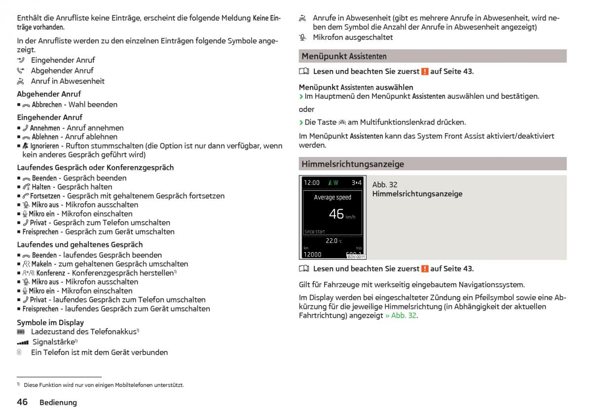 Skoda Rapid Handbuch / page 48