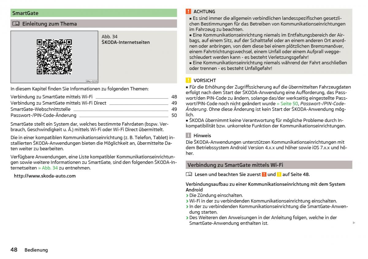 Skoda Rapid Handbuch / page 50