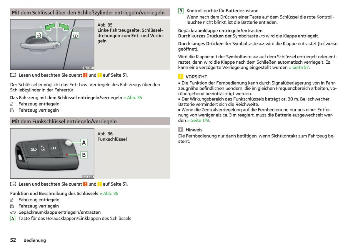 Skoda Rapid Handbuch / page 54