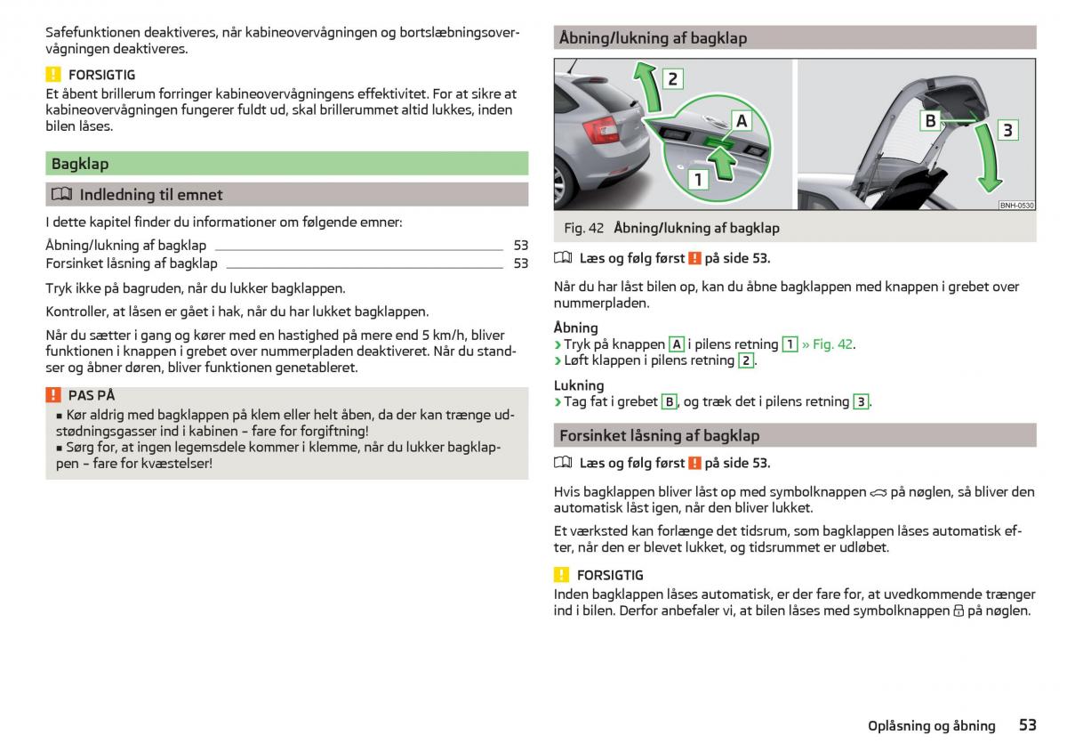 Skoda Rapid Bilens instruktionsbog / page 55