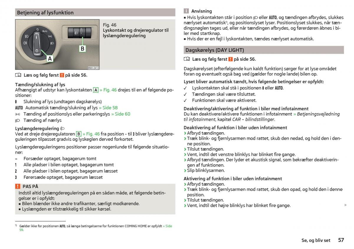 Skoda Rapid Bilens instruktionsbog / page 59