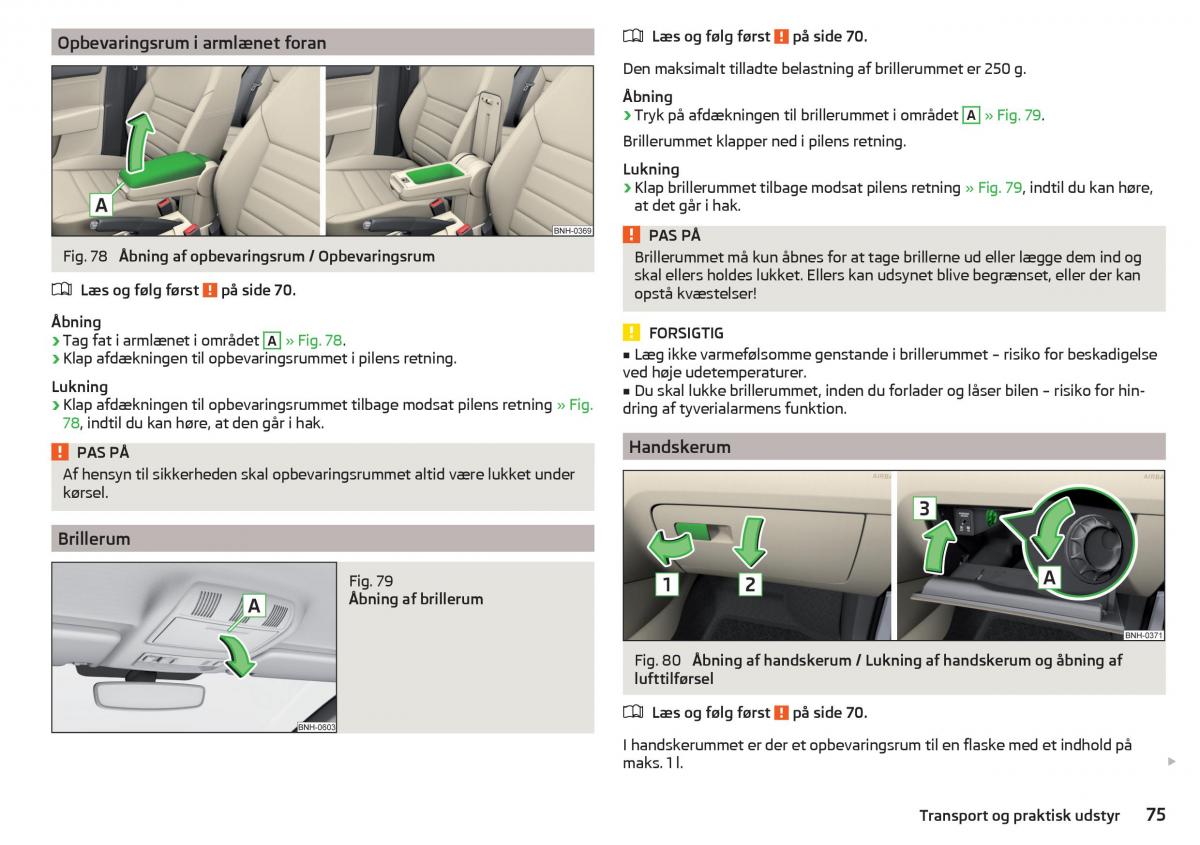 Skoda Rapid Bilens instruktionsbog / page 77