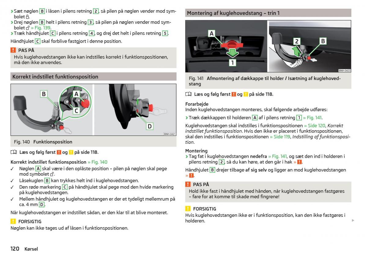 Skoda Rapid Bilens instruktionsbog / page 122