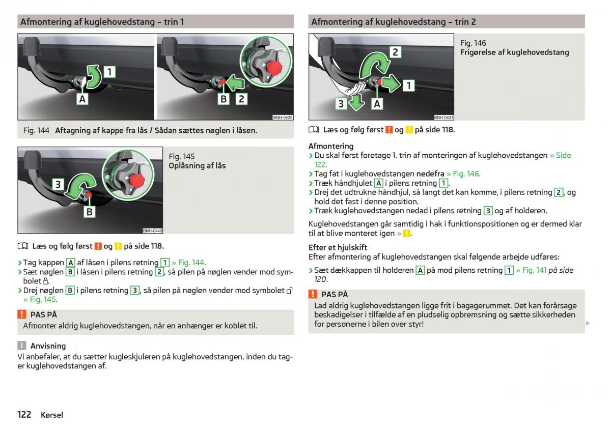 Skoda Rapid Bilens instruktionsbog / page 124