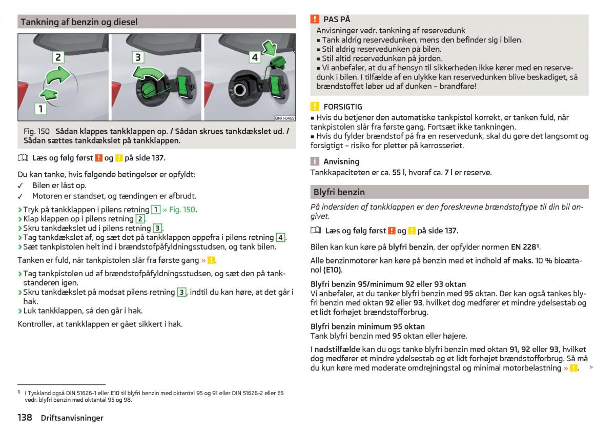 Skoda Rapid Bilens instruktionsbog / page 140