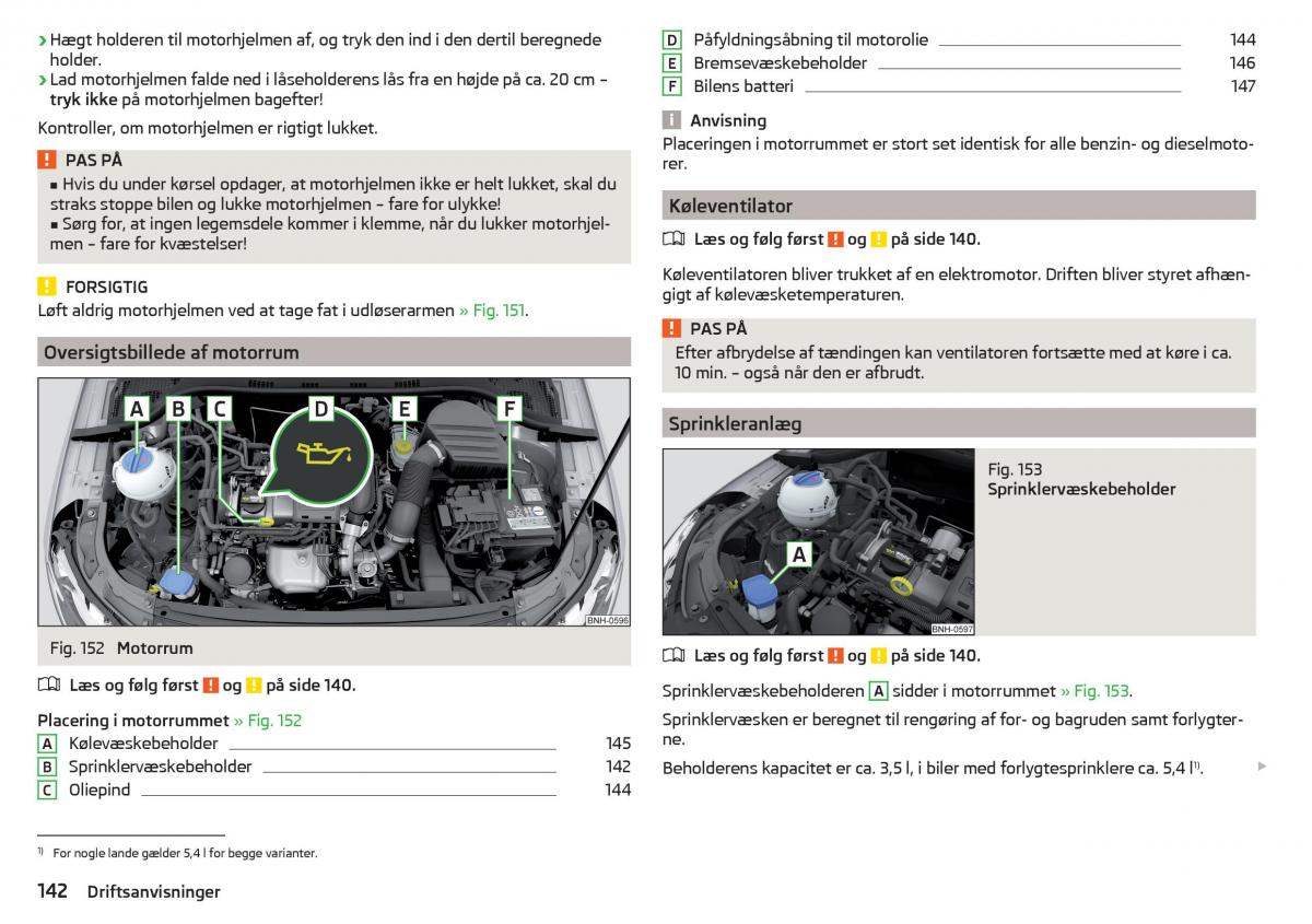 Skoda Rapid Bilens instruktionsbog / page 144