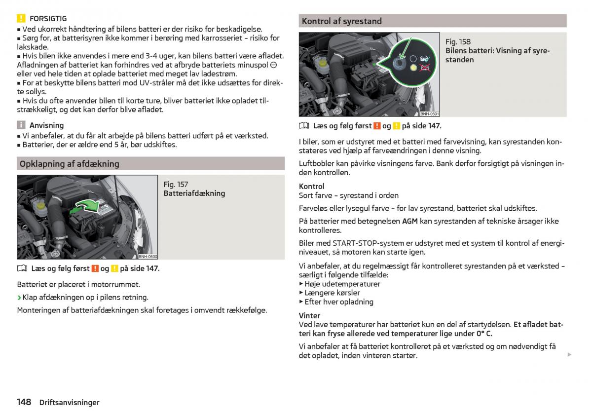 Skoda Rapid Bilens instruktionsbog / page 150