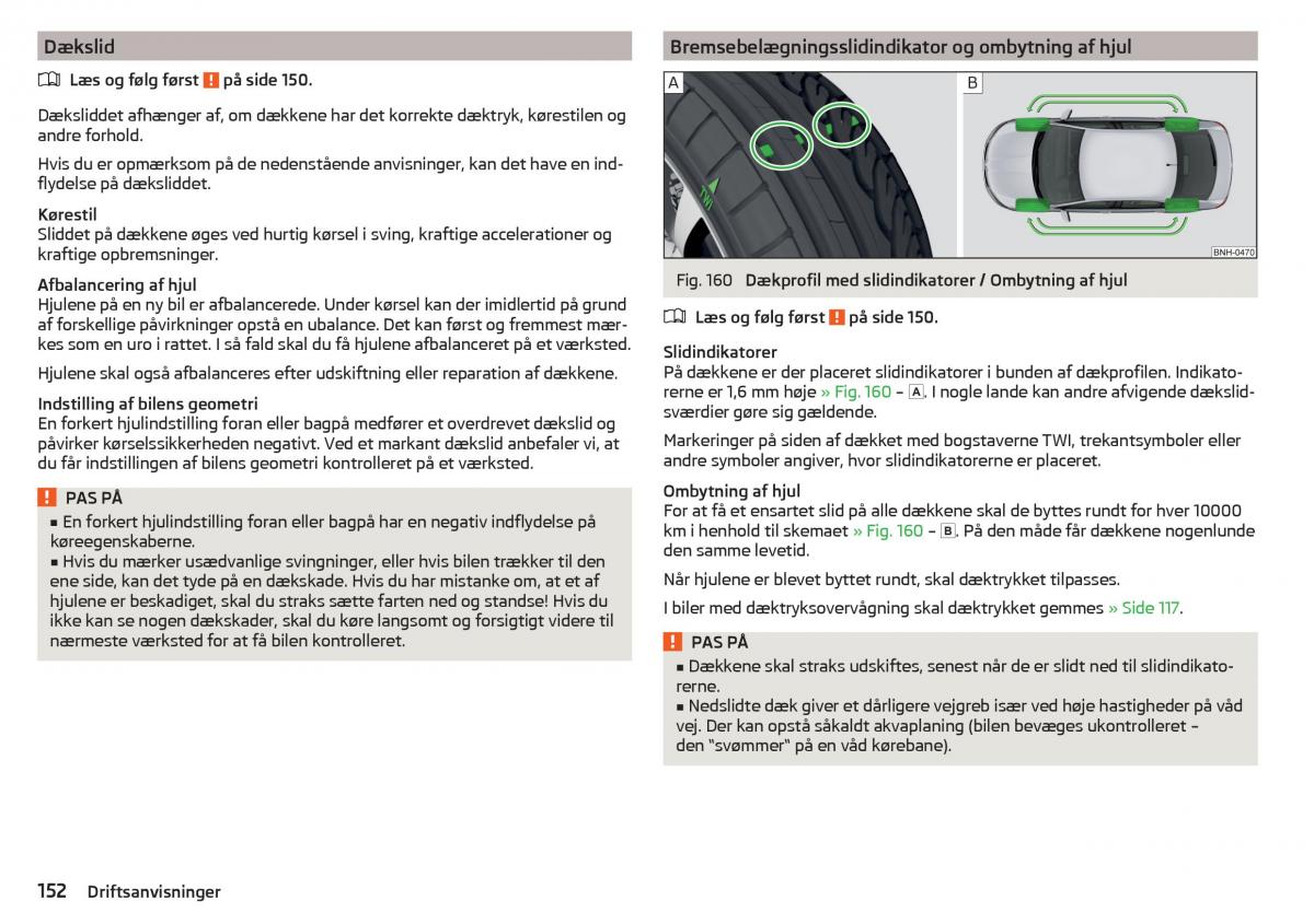 Skoda Rapid Bilens instruktionsbog / page 154