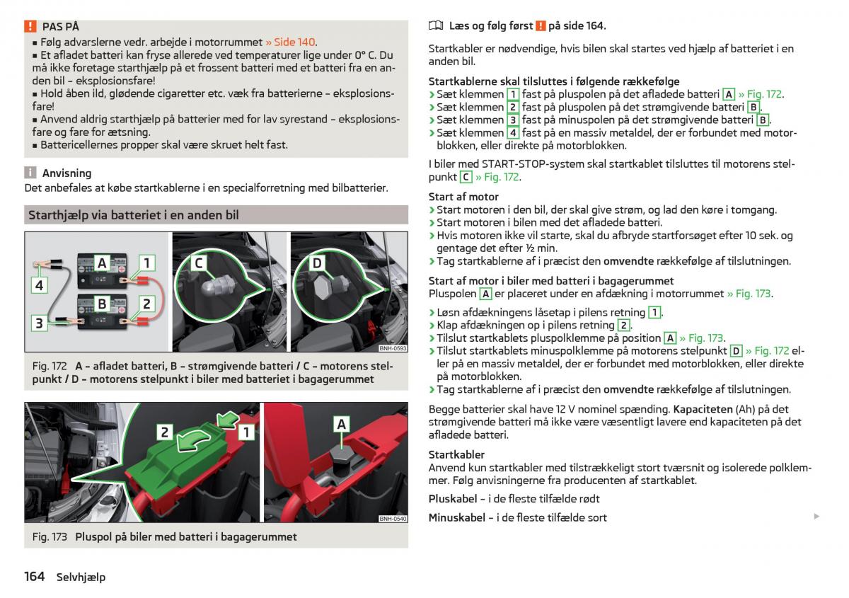 Skoda Rapid Bilens instruktionsbog / page 166