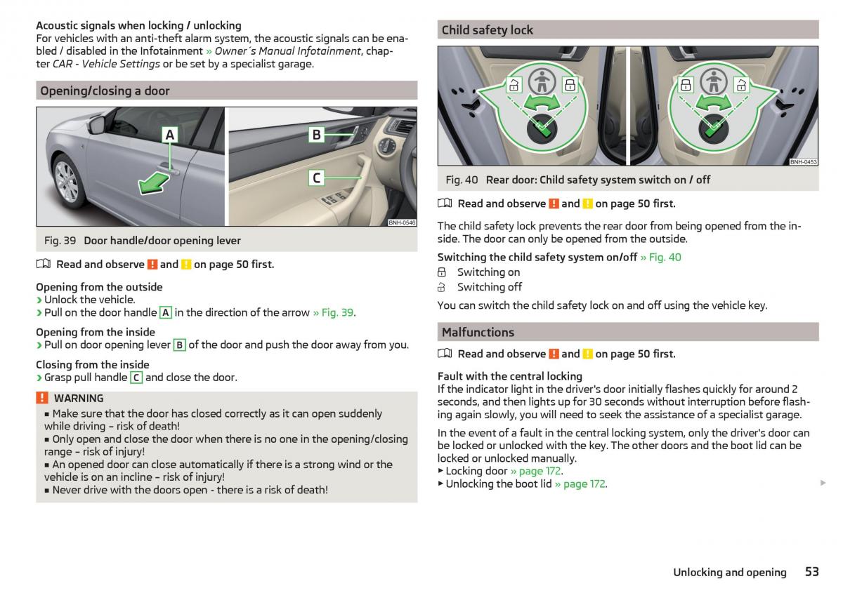 Skoda Rapid owners manual / page 55