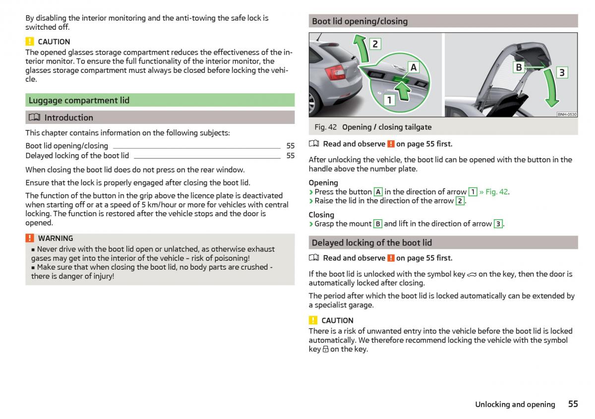 Skoda Rapid owners manual / page 57