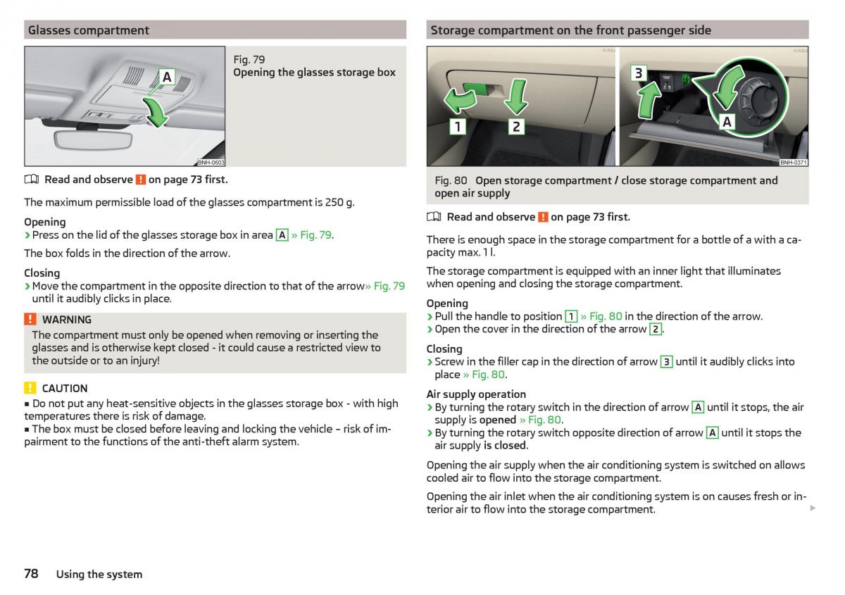 Skoda Rapid owners manual / page 80