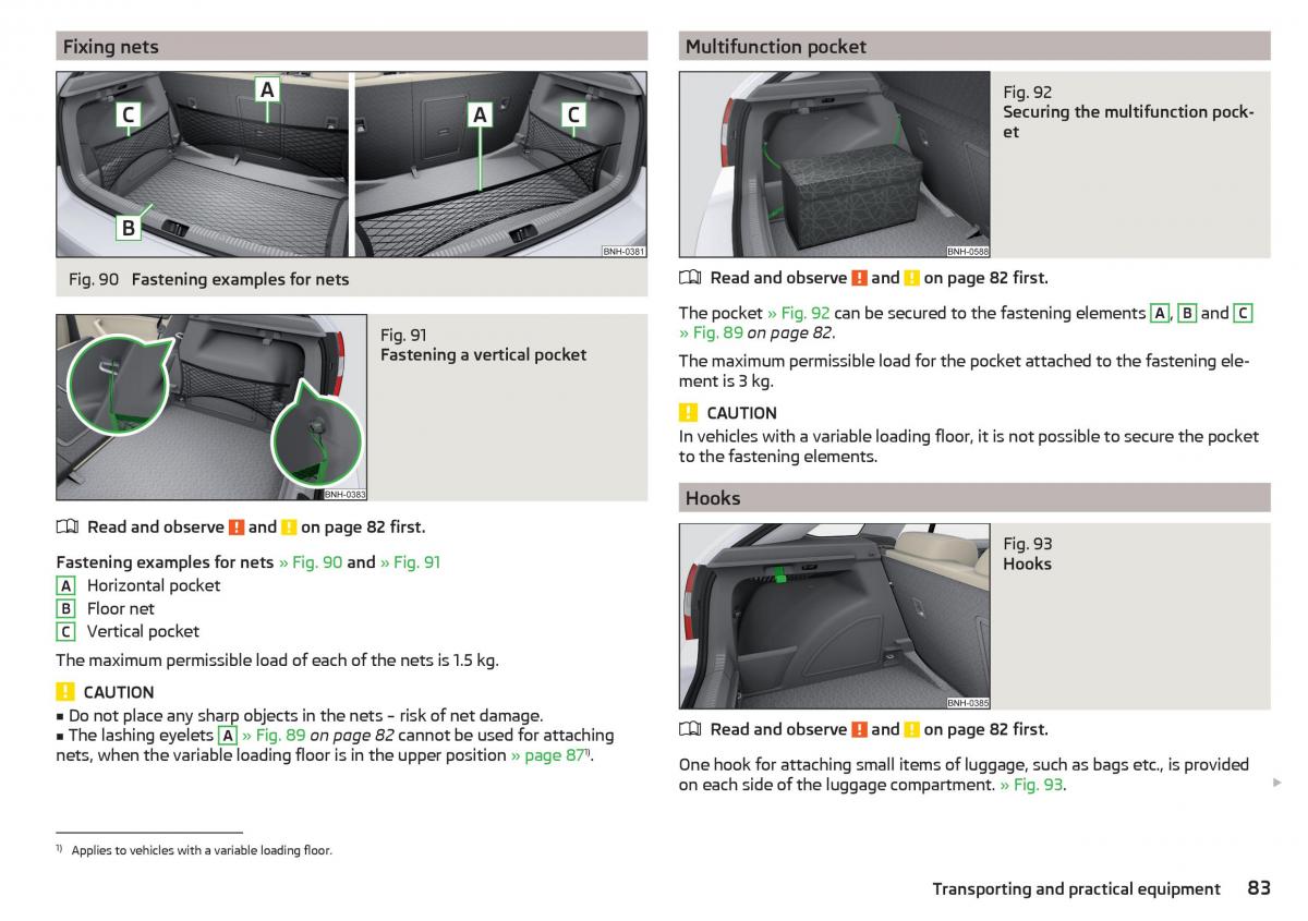 Skoda Rapid owners manual / page 85