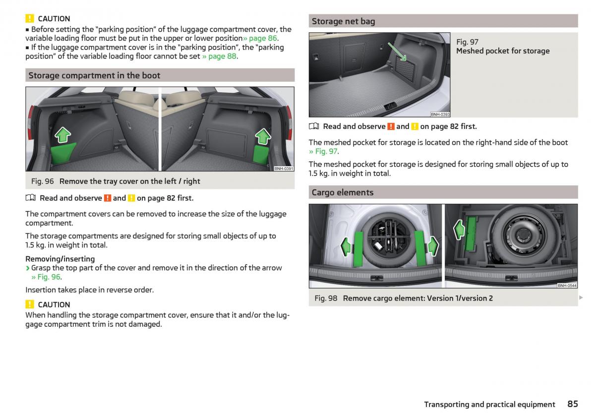 Skoda Rapid owners manual / page 87