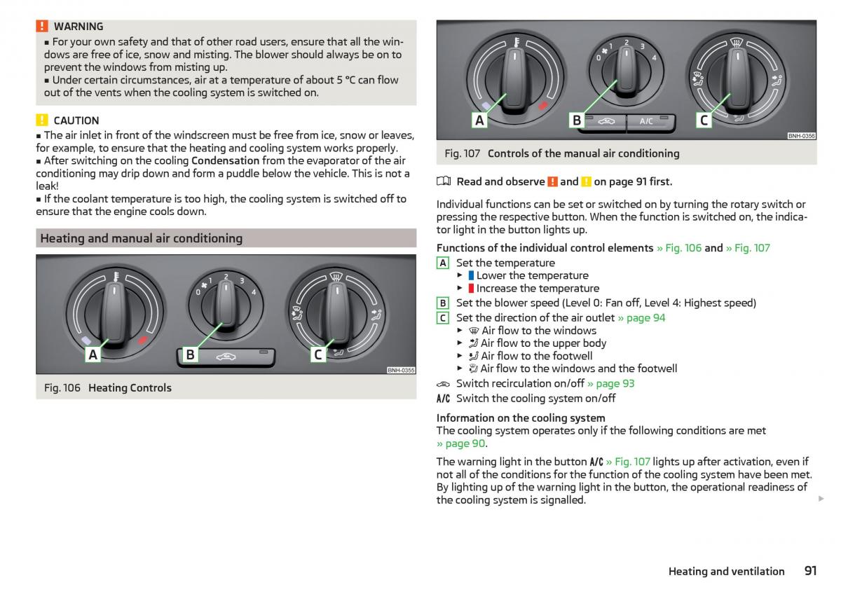 Skoda Rapid owners manual / page 93