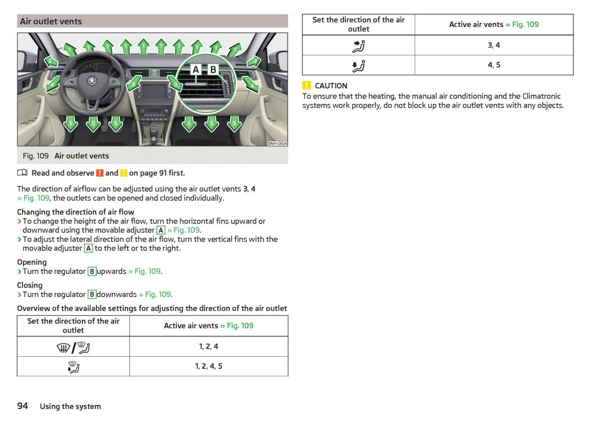 Skoda Rapid owners manual / page 96