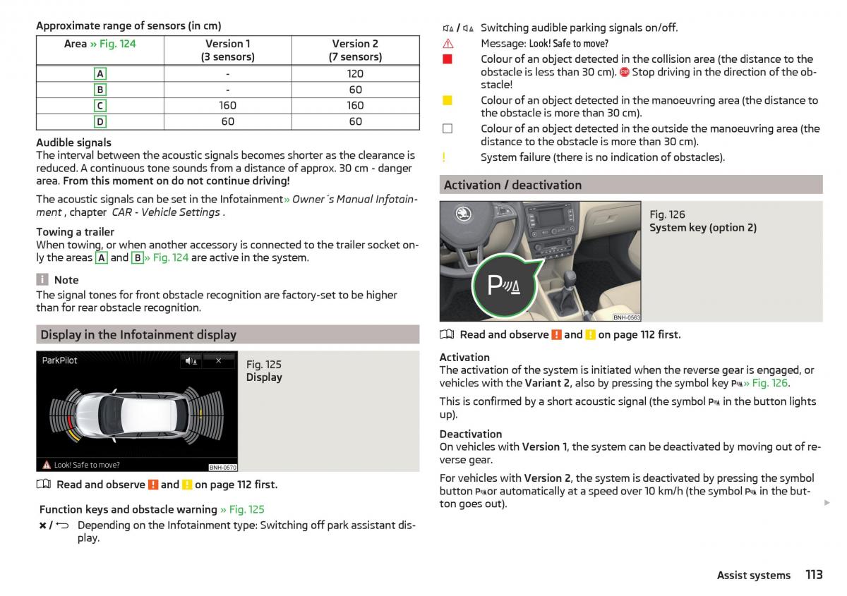 Skoda Rapid owners manual / page 115