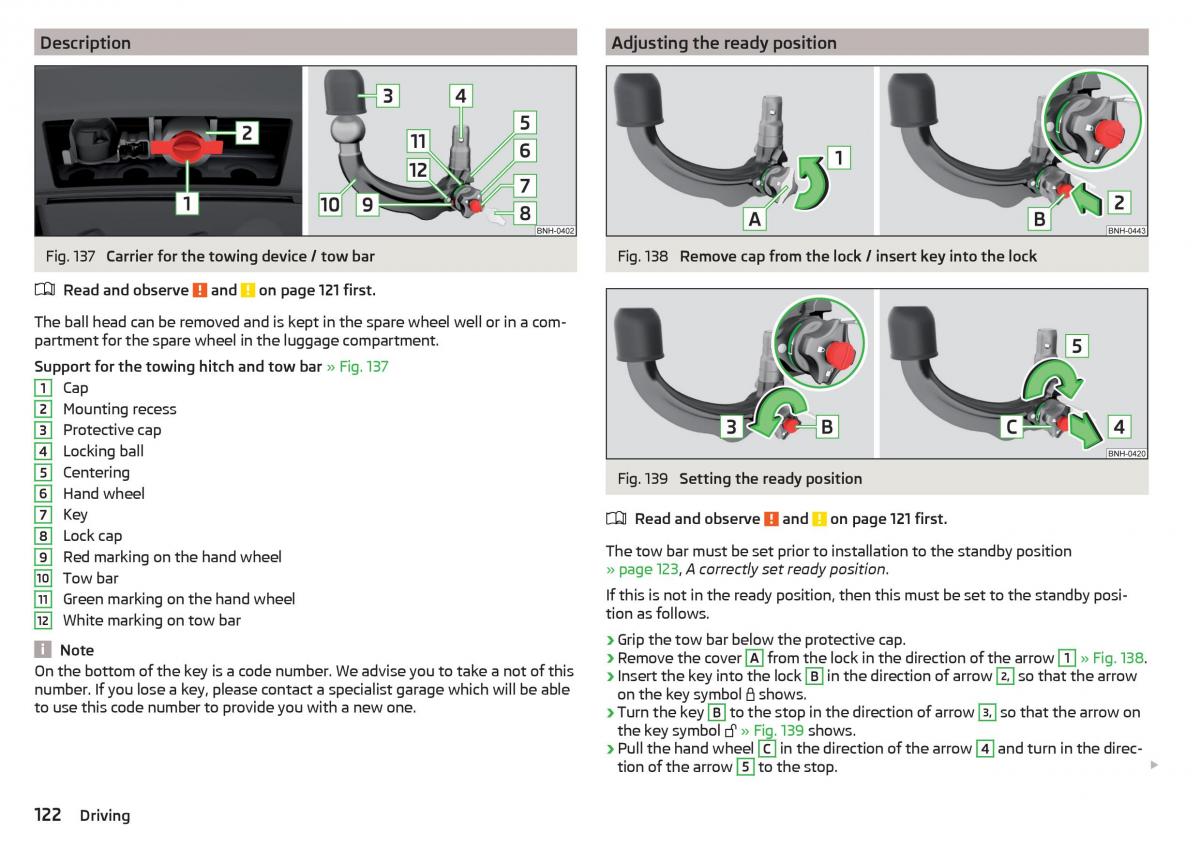 Skoda Rapid owners manual / page 124