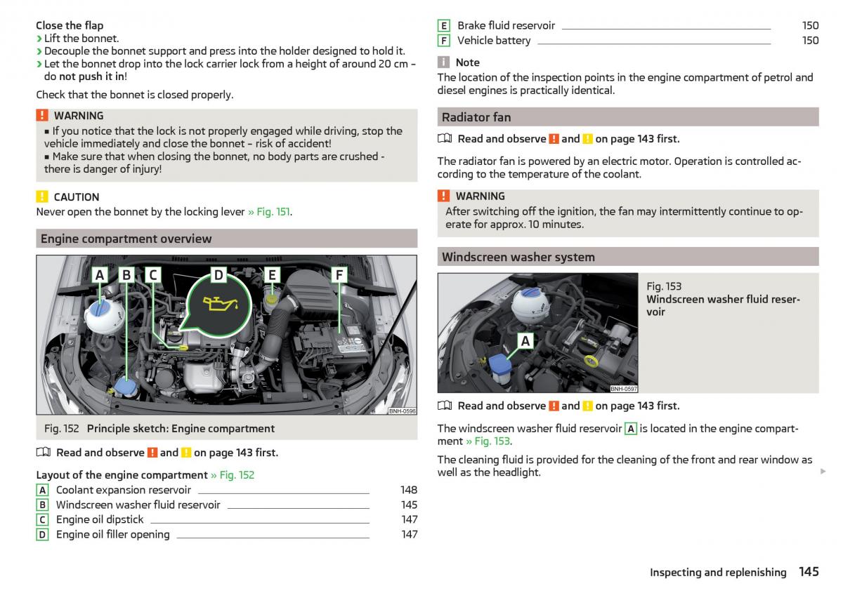 Skoda Rapid owners manual / page 147