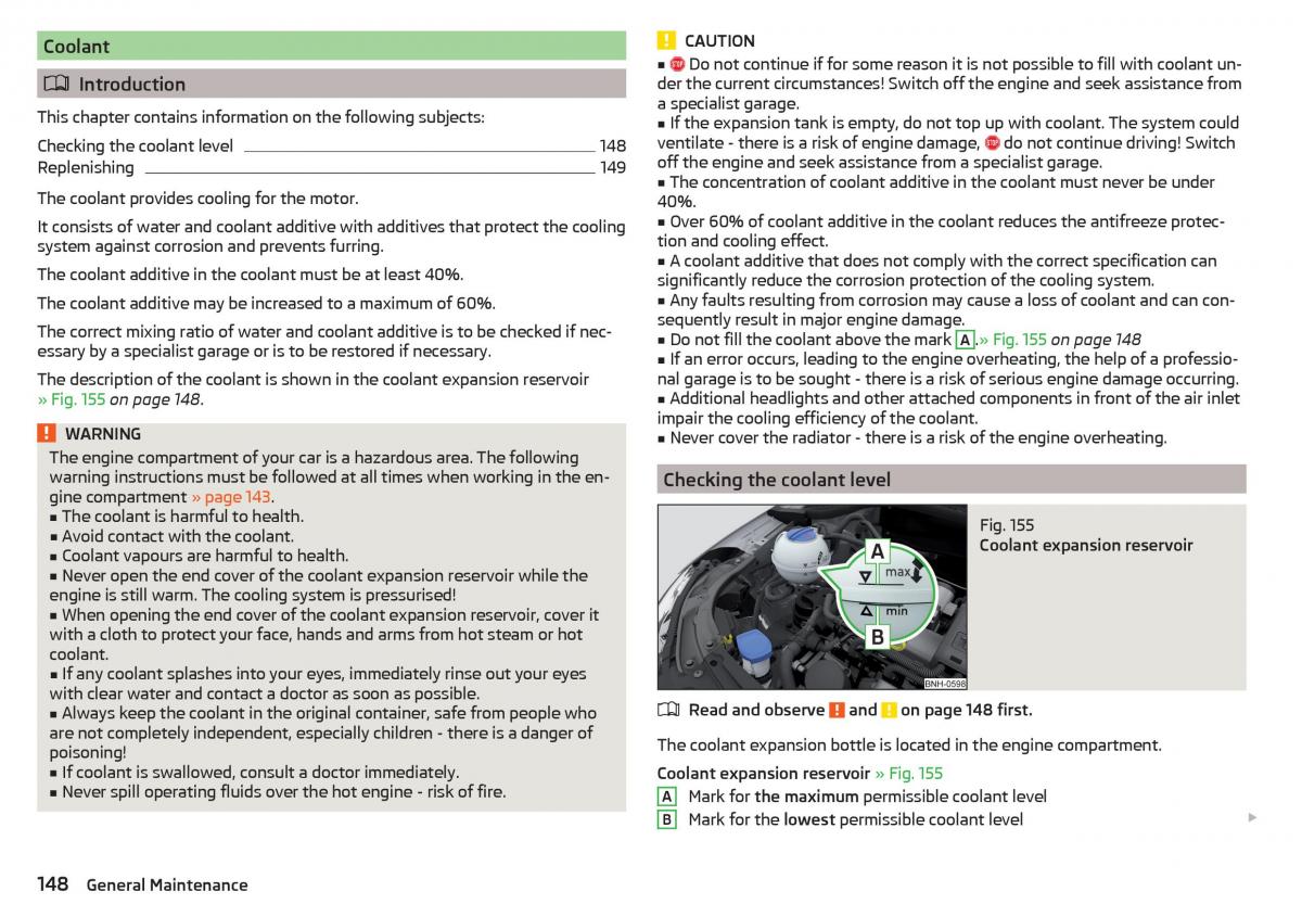 Skoda Rapid owners manual / page 150