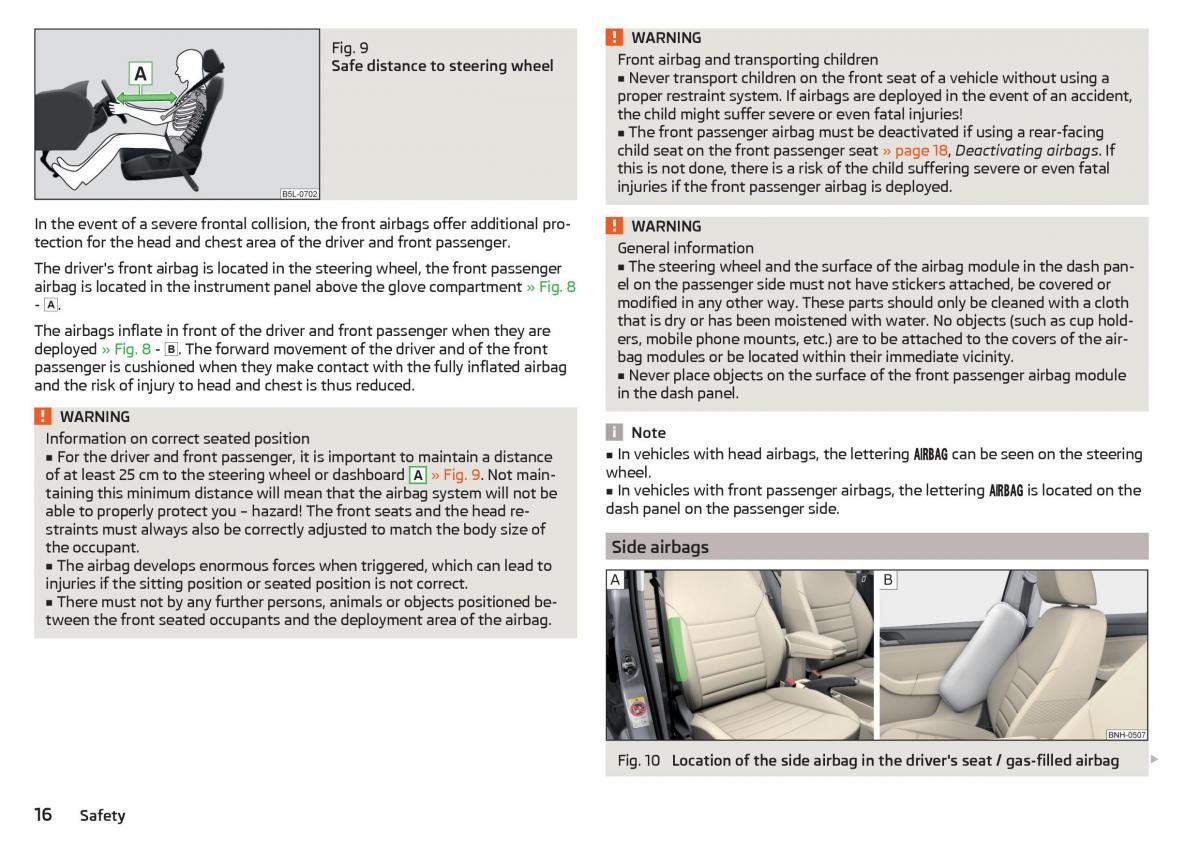 Skoda Rapid owners manual / page 18