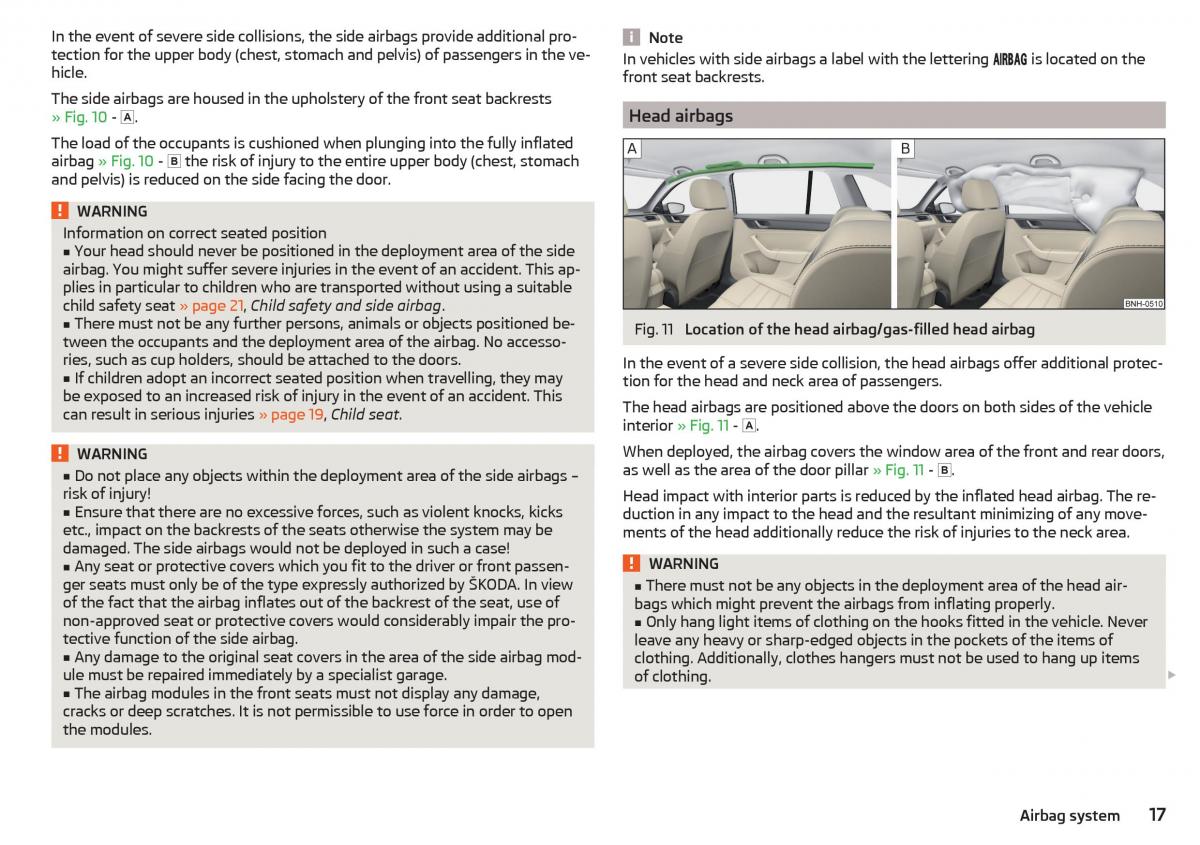 Skoda Rapid owners manual / page 19