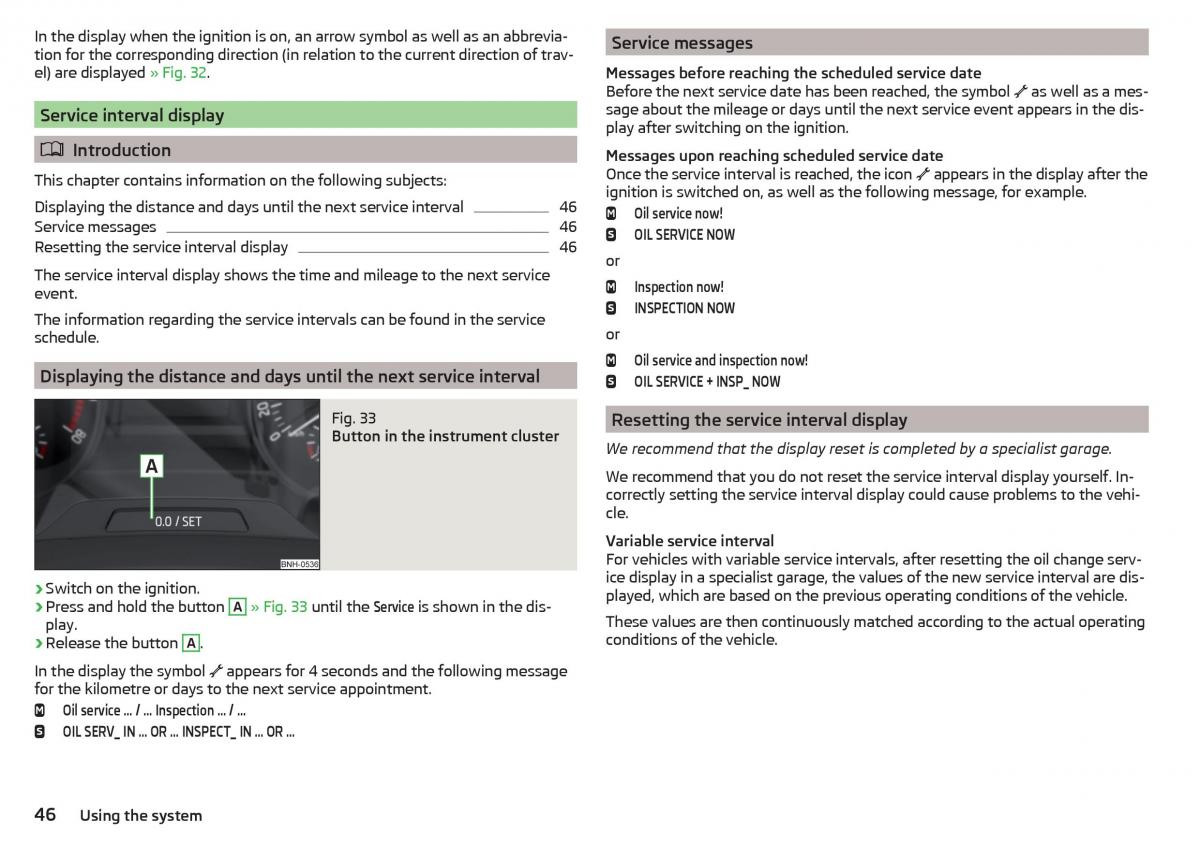 Skoda Rapid owners manual / page 48