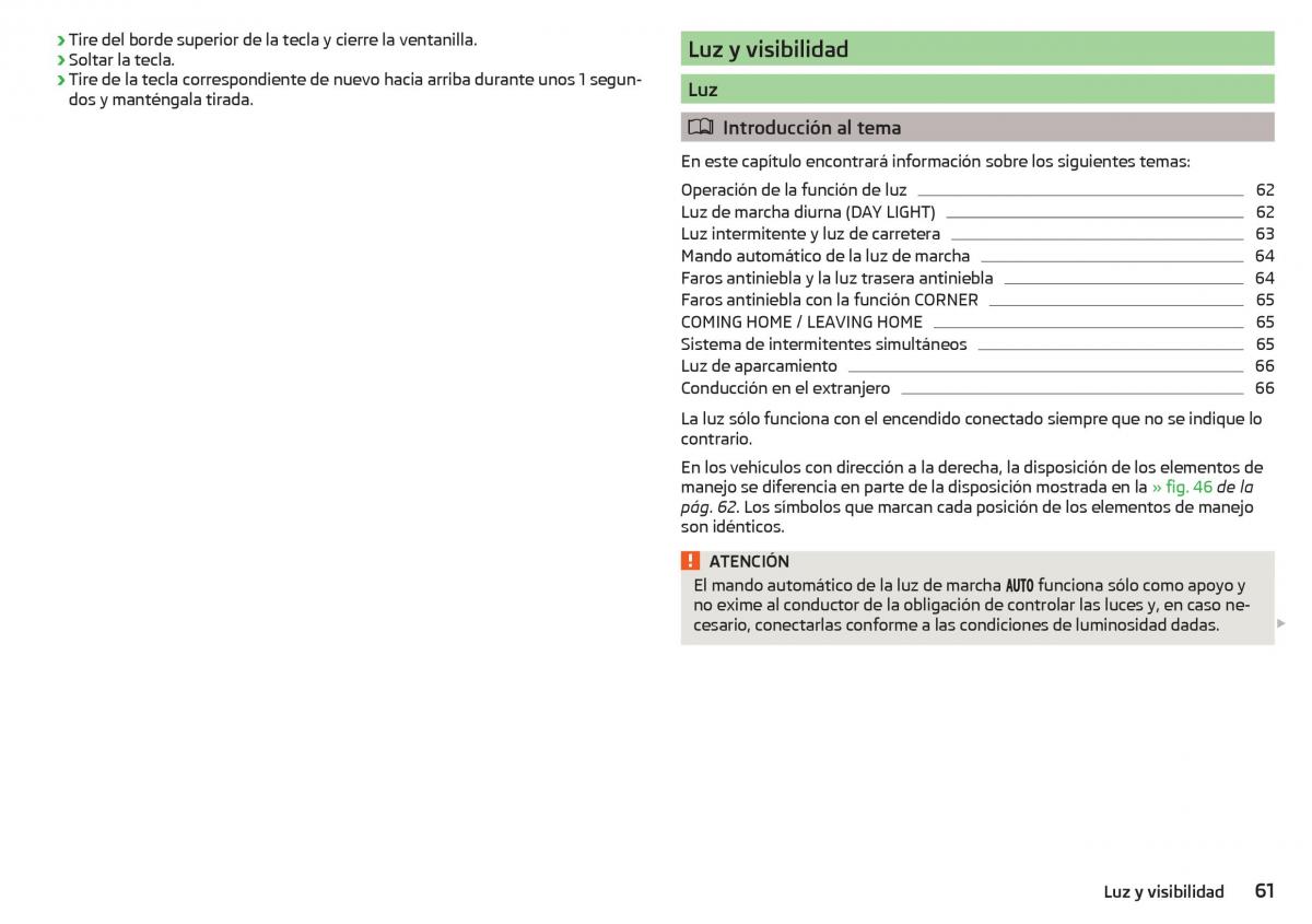 Skoda Rapid manual del propietario / page 63