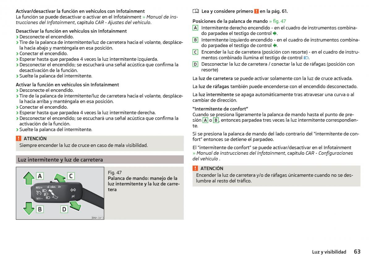 Skoda Rapid manual del propietario / page 65