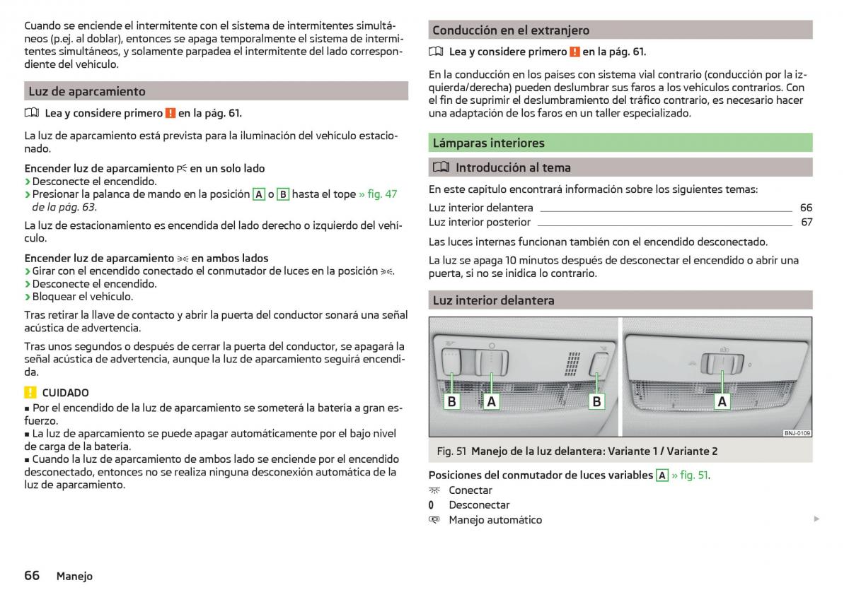 Skoda Rapid manual del propietario / page 68