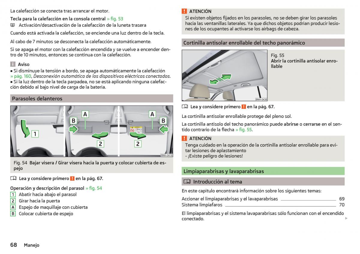 Skoda Rapid manual del propietario / page 70