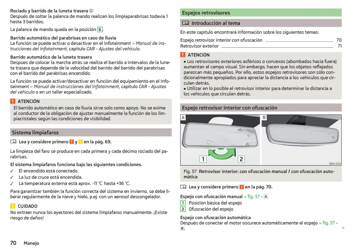 Skoda Rapid manual del propietario / page 72