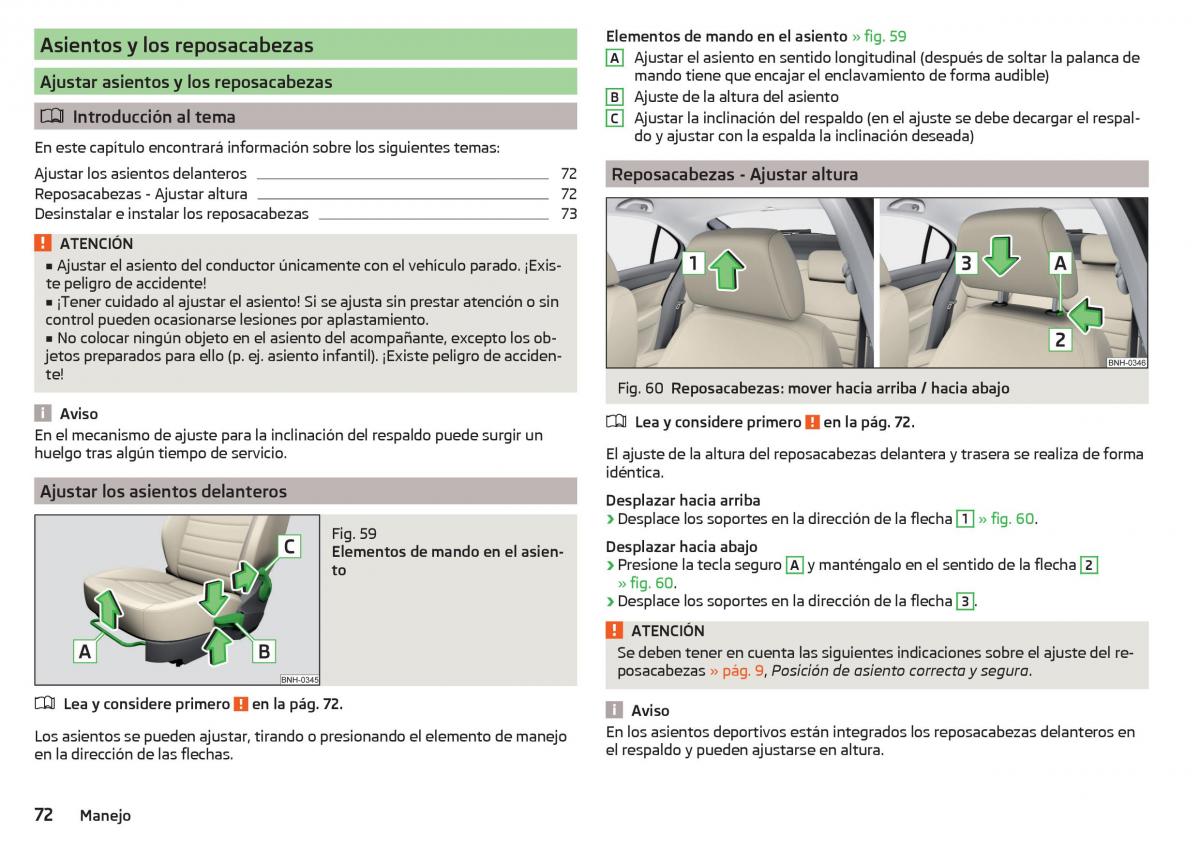 Skoda Rapid manual del propietario / page 74