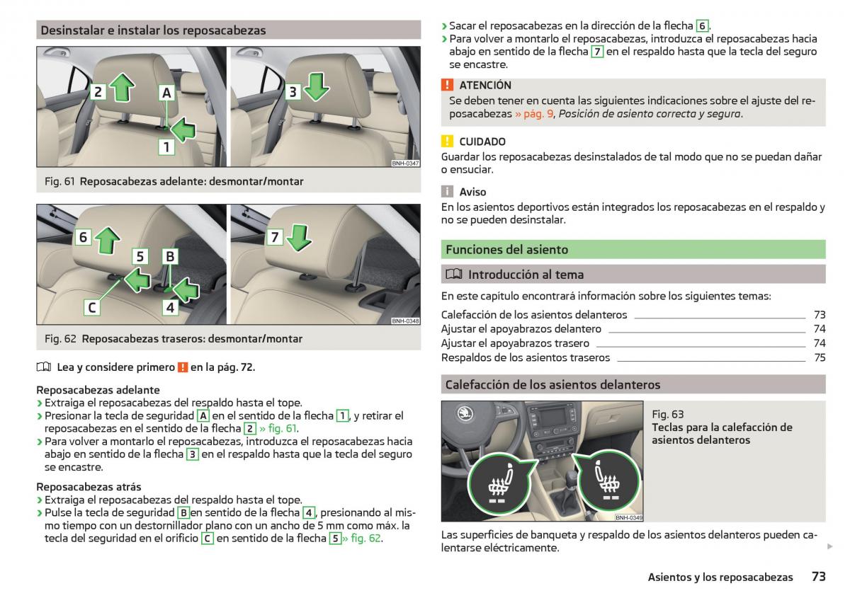 Skoda Rapid manual del propietario / page 75