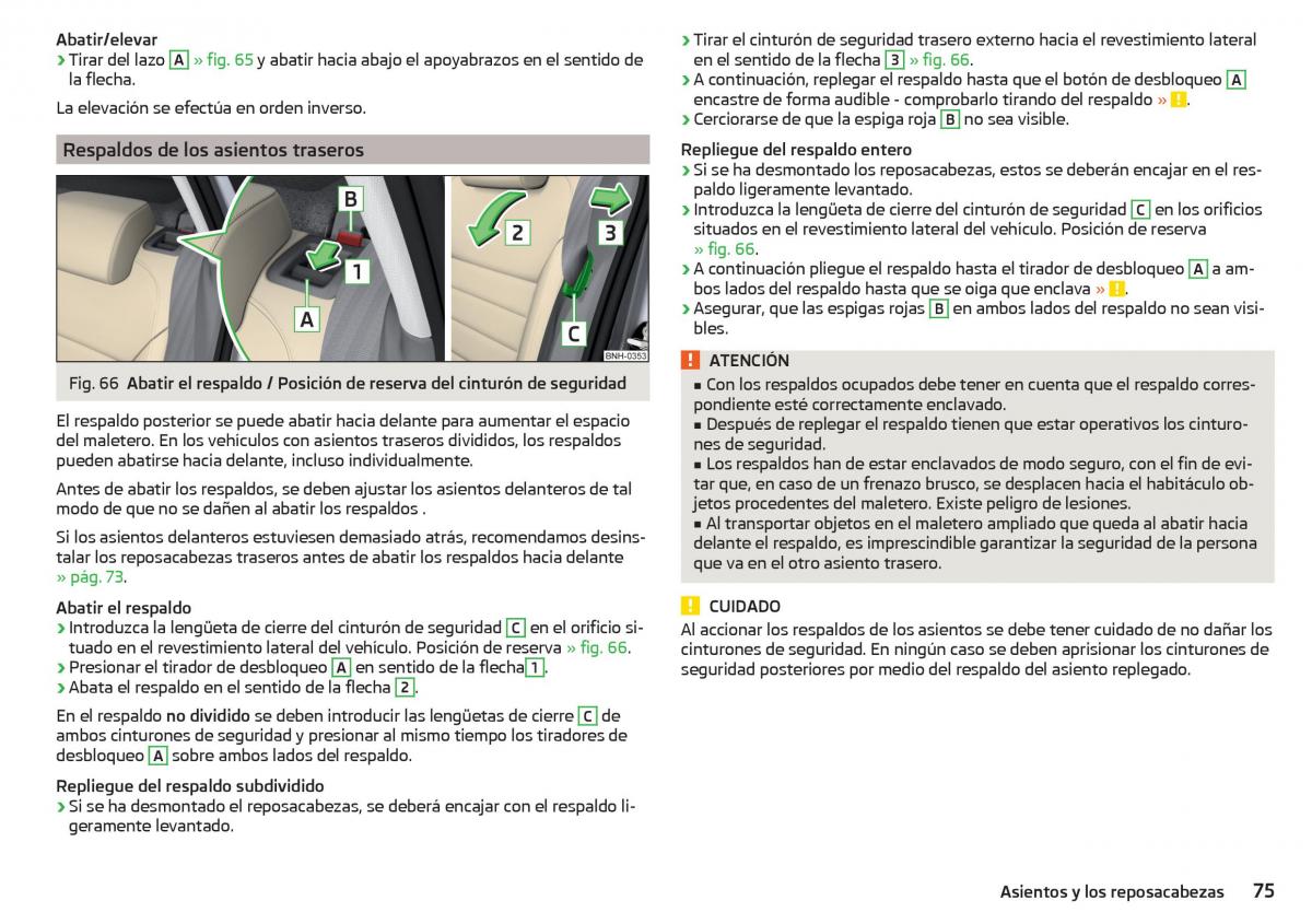 Skoda Rapid manual del propietario / page 77