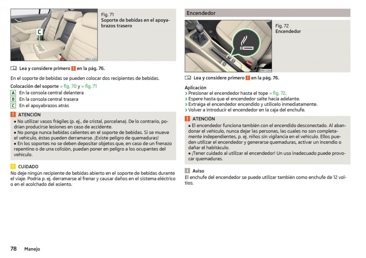 Skoda Rapid manual del propietario / page 80